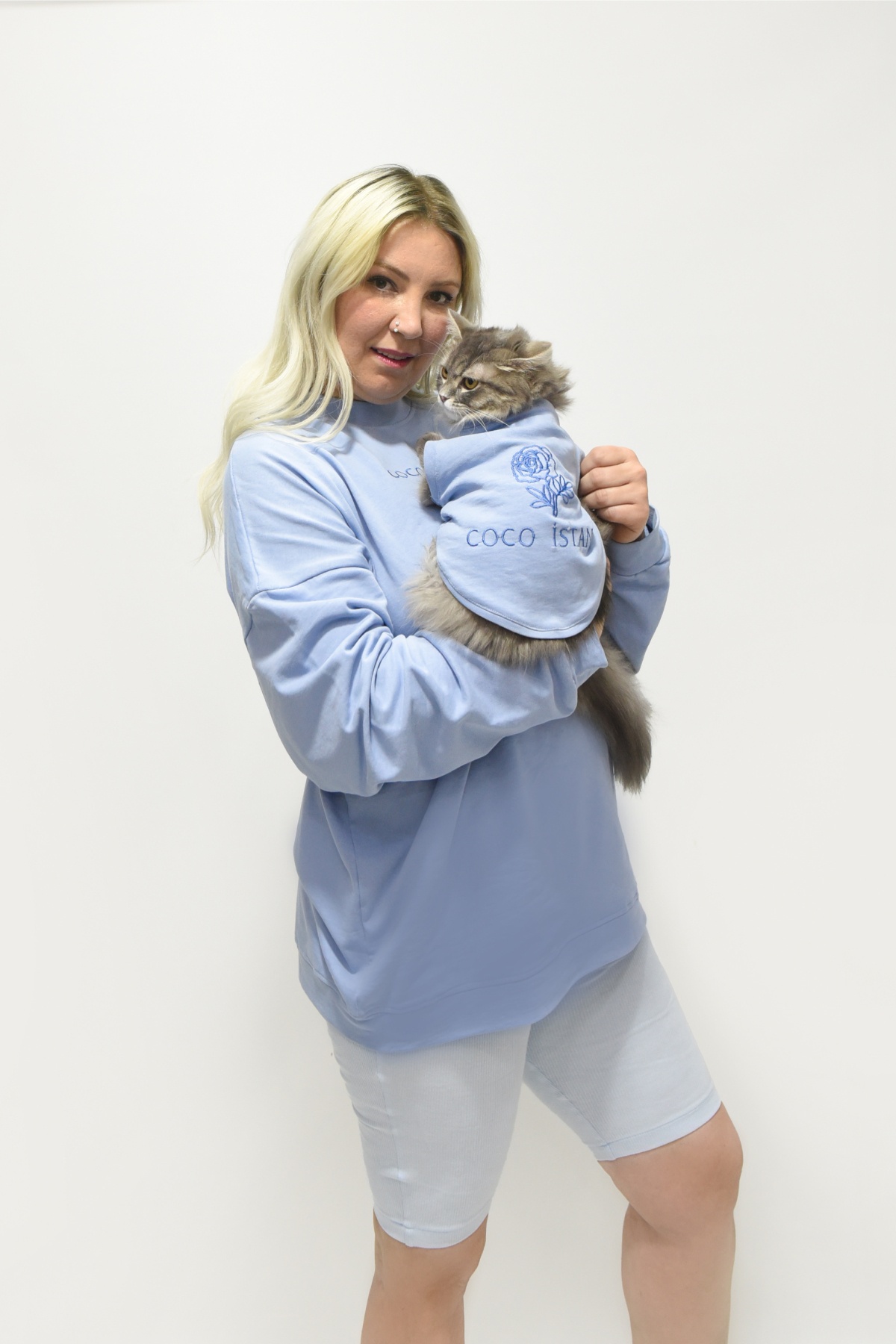Bebe Mavisi Kadın Sweat ve Pet Takımı